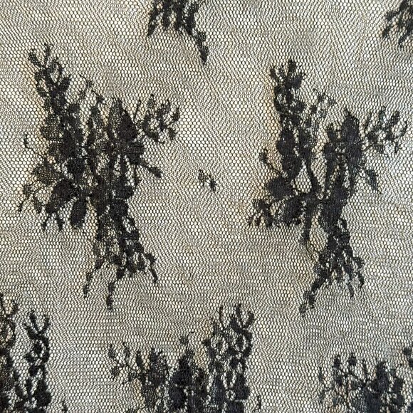 Cider Sheer Floral Lace Top 3XL Black See-Through Romantic Goth Dark Academia - Picture 4 of 6